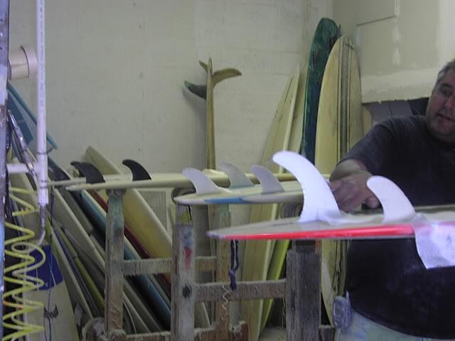 Rail damage repair surfboard OBX