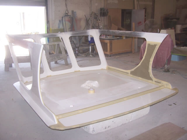 Structural boat repair delamination OBX