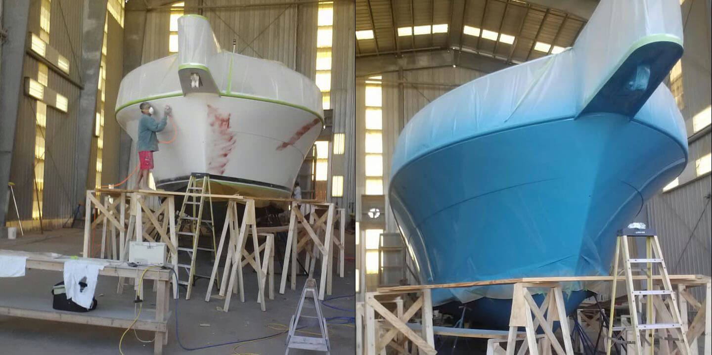 Custom fiberglass boat repair and fabrication on the Outer Banks of North Carolina
